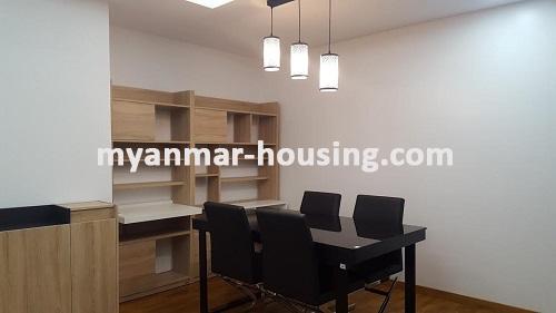 Myanmar real estate - for rent property - No.3355 -  Excellent condo room for rent in Star City.  - View of Dinning rppm