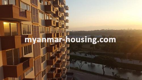 Myanmar real estate - for rent property - No.3355 -  Excellent condo room for rent in Star City.  - View of the building