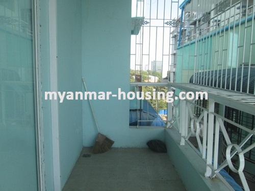 Myanmar real estate - for rent property - No.3356 - Well decorated room for rent in Ahlone Township. - View of the Veranda