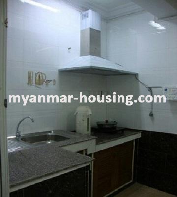 ミャンマー不動産 - 賃貸物件 - No.3361 - A nice Condo room for rent in Dagon Township. - View of Kitchen room