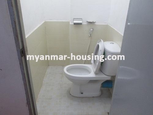 Myanmar real estate - for rent property - No.3368 - Well decorated room for rent in Kyaukdadar Township. - View of the Toilet room.