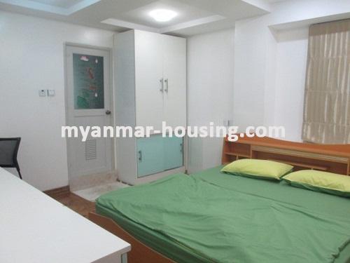 ミャンマー不動産 - 賃貸物件 - No.3374 - A Condo room for rent in Pyong Pyong Condo. - View of the Bed room