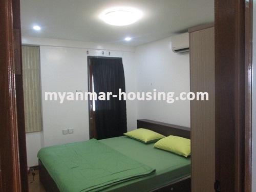 ミャンマー不動産 - 賃貸物件 - No.3374 - A Condo room for rent in Pyong Pyong Condo. - View of the Bed room 