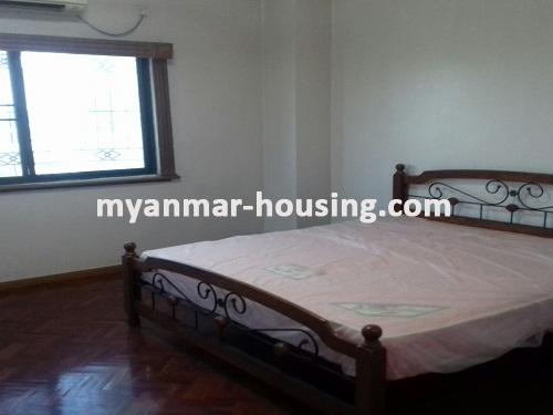 Myanmar real estate - for rent property - No.3402 - A Condo room for rent in Shwe Chan Thar Condo in Tarmwe Township. - View of the bed room