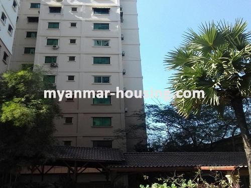 Myanmar real estate - for rent property - No.3402 - A Condo room for rent in Shwe Chan Thar Condo in Tarmwe Township. - View of the Building