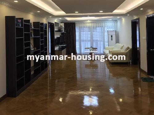 Myanmar real estate - for rent property - No.3403 - An available Condo room for rent in Hill Top Tower - View of the Living room