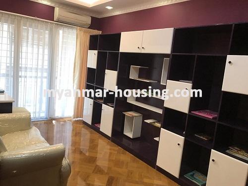 Myanmar real estate - for rent property - No.3403 - An available Condo room for rent in Hill Top Tower - View of Living room