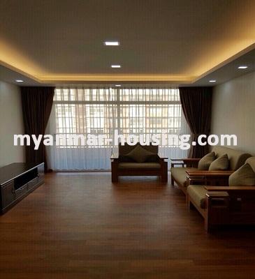 Myanmar real estate - for rent property - No.3404 - Luxurus Condo room for rent in Star City Condo. - View of the Living room