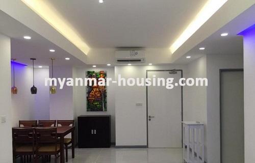 缅甸房地产 - 出租物件 - No.3424 - Luxurus Condo room for rent in Star City Condo. - View of Dinning room