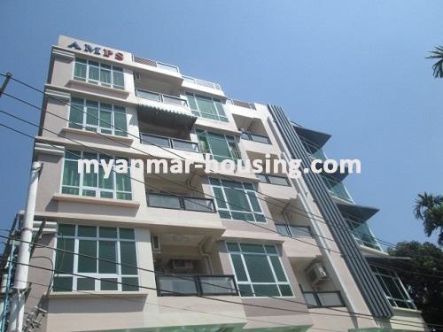 Myanmar real estate - for rent property - No.3425 - Condominium for rent in 9 Mile at Mayangone Township. - View of the building