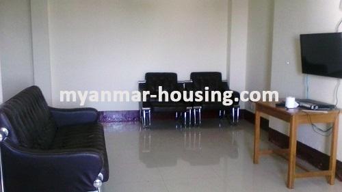 Myanmar real estate - for rent property - No.3445 - An apartment for rent in Hledan Sein Gay Har. - View of the Living room