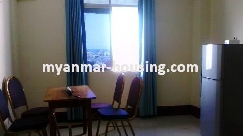 Myanmar real estate - for rent property - No.3445 - An apartment for rent in Hledan Sein Gay Har. - View of Dinning room