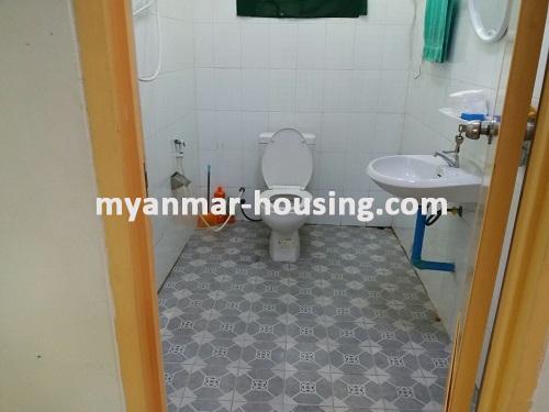 Myanmar real estate - for rent property - No.3448 - Complete furnished room for rent in Mya Yeik Condo. - View of Bath room and Toilet