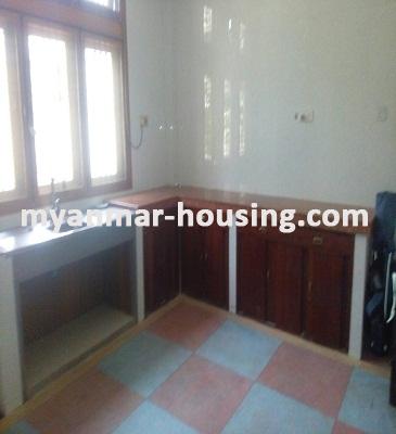 Myanmar real estate - for rent property - No.3451 - A Landed house for rent in Mayangone Township. - View of the Kitchen room