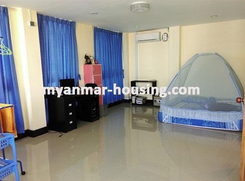 Myanmar real estate - for rent property - No.3470 - A Condominium for rent in Lanmadaw Township. - View of the Bed room