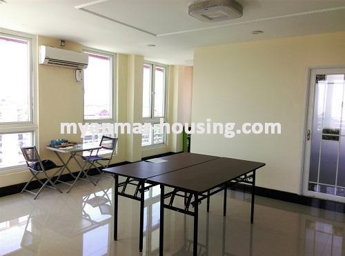 Myanmar real estate - for rent property - No.3470 - A Condominium for rent in Lanmadaw Township. - View of the living room