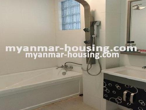 Myanmar real estate - for rent property - No.3470 - A Condominium for rent in Lanmadaw Township. - View of the Bath room and Toilet