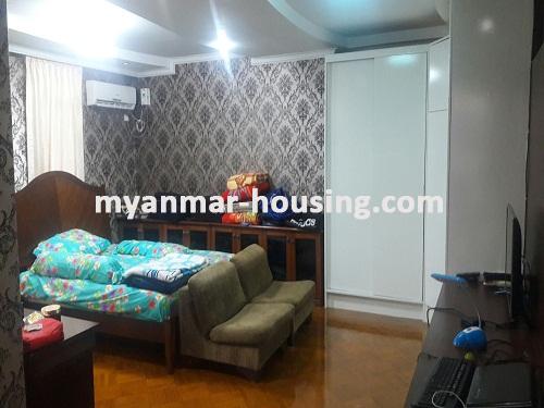 Myanmar real estate - for rent property - No.3477 - A good room for rent in La Mine Condo. - View of the Bed room