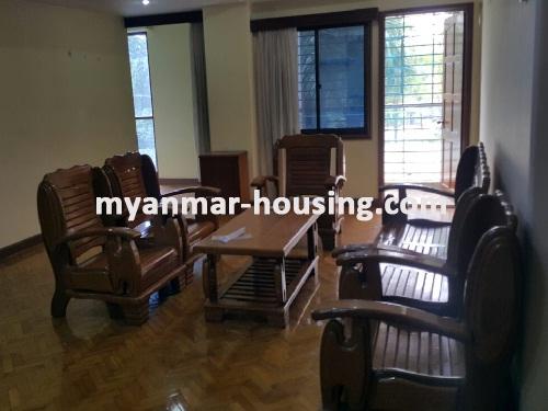 Myanmar real estate - for rent property - No.3479 - Condominium room for rent in 9 Mile Ocean Condo - View of the Living room