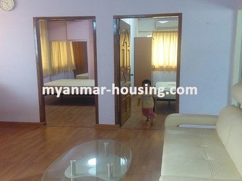 Myanmar real estate - for rent property - No.3485 - A good room with reasonable price for rent in Pazundaung Township. - View of the Living room