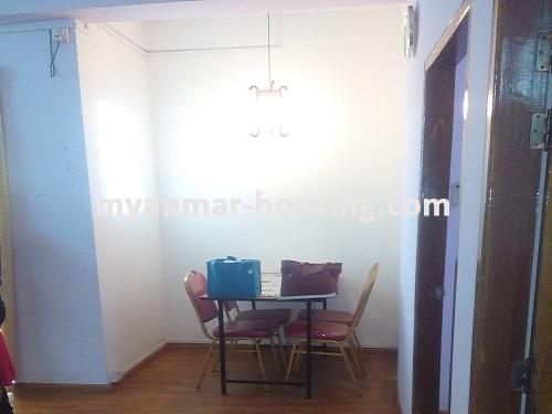 Myanmar real estate - for rent property - No.3485 - A good room with reasonable price for rent in Pazundaung Township. - View of the Dinning room