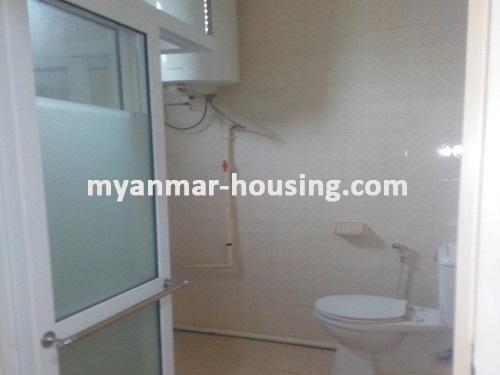 Myanmar real estate - for rent property - No.3485 - A good room with reasonable price for rent in Pazundaung Township. - View of the Toilet and Bathroom