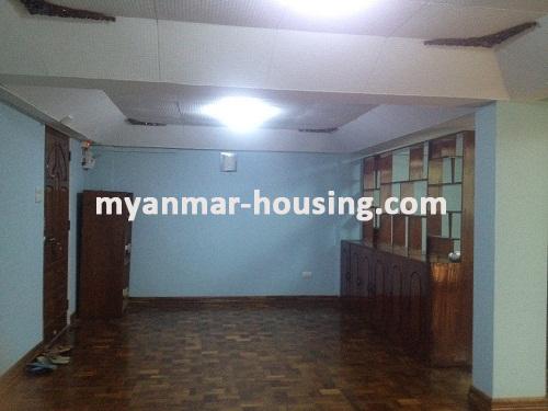 Myanmar real estate - for rent property - No.3486 - A good apartment for rent in Bahan Township. - View of the Living room