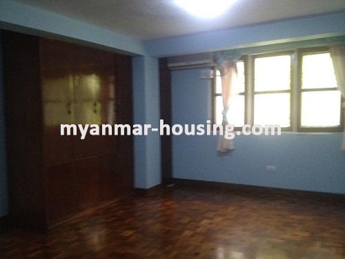 Myanmar real estate - for rent property - No.3486 - A good apartment for rent in Bahan Township. - View of the Bed room