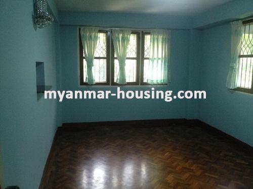 Myanmar real estate - for rent property - No.3486 - A good apartment for rent in Bahan Township. - View of the Bed room