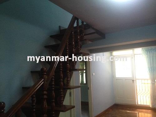 Myanmar real estate - for rent property - No.3486 - A good apartment for rent in Bahan Township. - View of the step