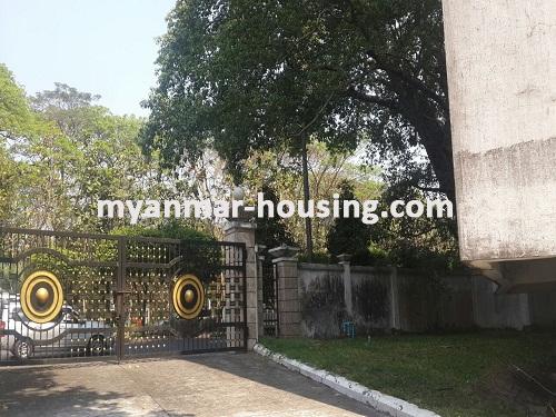 Myanmar real estate - for rent property - No.3487 - A Good Condo room for rent in GGV Condo. - View of compound