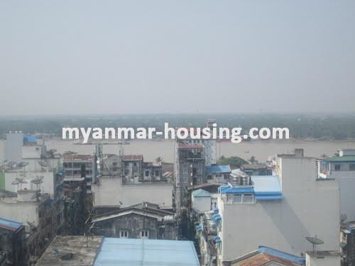 Myanmar real estate - for rent property - No.3527 - Condo room for rent with good view in Lanmadaw! - river view