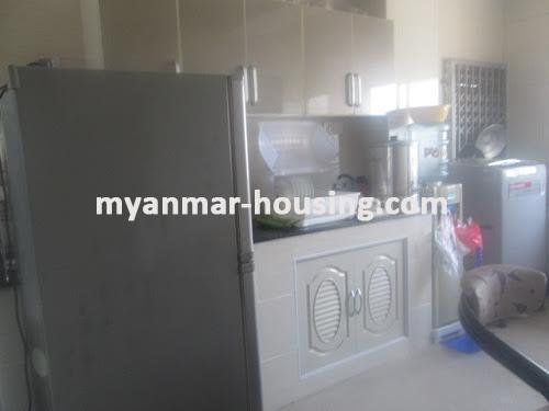 Myanmar real estate - for rent property - No.3527 - Condo room for rent with good view in Lanmadaw! - kitchen view