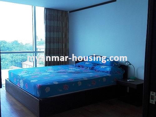 ミャンマー不動産 - 賃貸物件 - No.3533 - A Condominium room for rent in Orchid Condo, Ahlone Township - View of the Bed room