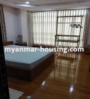 Myanmar real estate - for rent property - No.3546 - Good room for rent in Kyauk Kone Condo Yankin Township. - View of the bed room