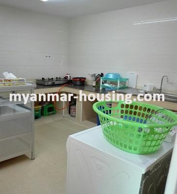 Myanmar real estate - for rent property - No.3546 - Good room for rent in Kyauk Kone Condo Yankin Township. - View of the Kitchen room