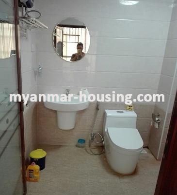 Myanmar real estate - for rent property - No.3546 - Good room for rent in Kyauk Kone Condo Yankin Township. - View of the Toilet and Bathroom