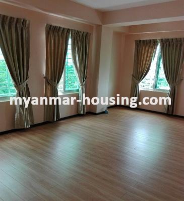 Myanmar real estate - for rent property - No.3548 - Good room for rent in Kyauk Kone Condo Yankin Township. - View of the Living room