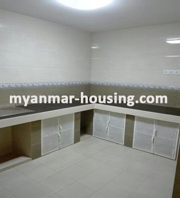 Myanmar real estate - for rent property - No.3548 - Good room for rent in Kyauk Kone Condo Yankin Township. - View of the Kitchen room