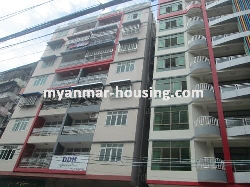 ミャンマー不動産 - 賃貸物件 - No.3568 - Excellent Condo room for rent in Hlaing Township.  - View of the building