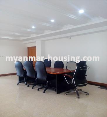 Myanmar real estate - for rent property - No.3570 - Excellent office room for rent in Pansodan Business Tower - View of the living room