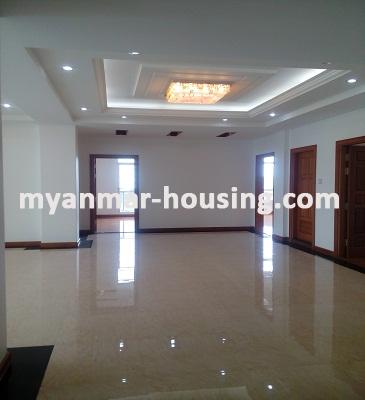 Myanmar real estate - for rent property - No.3570 - Excellent office room for rent in Pansodan Business Tower - View of the living room