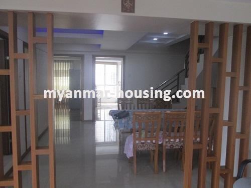 ミャンマー不動産 - 賃貸物件 - No.3574 - A Condo room for rent in White Cloud Condo Botahtaung Township.  - View of th Dinning room