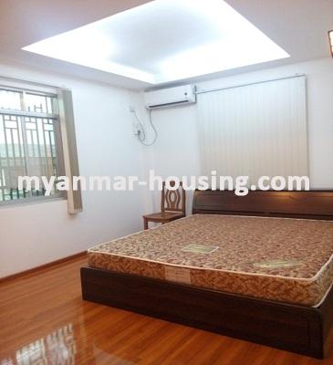 Myanmar real estate - for rent property - No.3582 - A nice room for rent in Yawmingyi Condo Dagon Township. - View of the Bed room