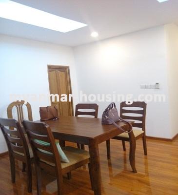 Myanmar real estate - for rent property - No.3582 - A nice room for rent in Yawmingyi Condo Dagon Township. - View of Dining room