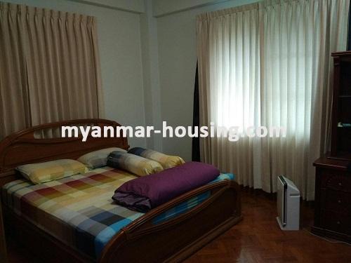 ミャンマー不動産 - 賃貸物件 - No.3585 - An apartment for rent in PaNyawadhi Condo. - View of the Bed room