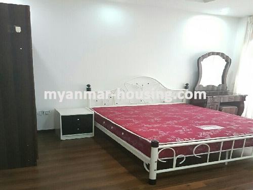 ミャンマー不動産 - 賃貸物件 - No.3593 - A Condo room for rent in Royal Thazin Condo. - View of the Bed room