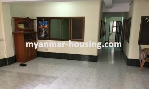 Myanmar real estate - for rent property - No.3619 - An apartment for rent in Botahtaung Township with reasonable price - View of the Living room