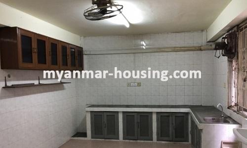 Myanmar real estate - for rent property - No.3619 - An apartment for rent in Botahtaung Township with reasonable price - View of Kitchen room