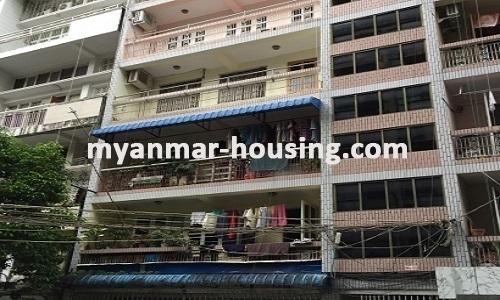 Myanmar real estate - for rent property - No.3619 - An apartment for rent in Botahtaung Township with reasonable price - View of the Building